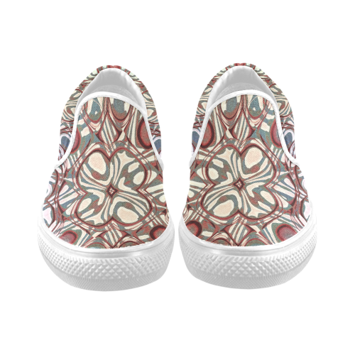Blast-o-Blob #6 - Jera Nour Men's Unusual Slip-on Canvas Shoes (Model 019)