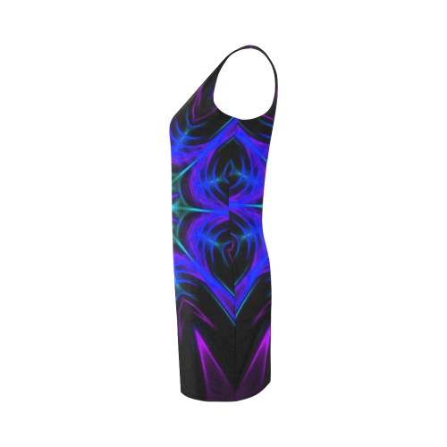 Purple Kaleidoscope Medea Vest Dress (Model D06)