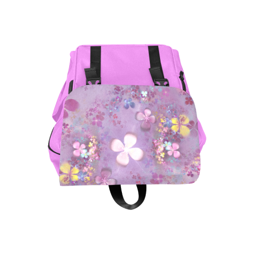 Modern abstract fractal colorful flower power Casual Shoulders Backpack (Model 1623)