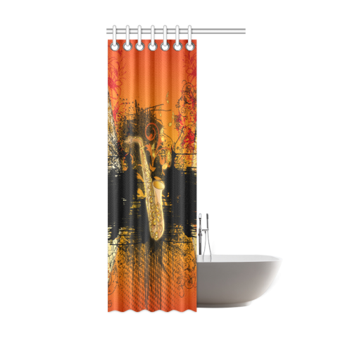 Music, saxophone Shower Curtain 36"x72"