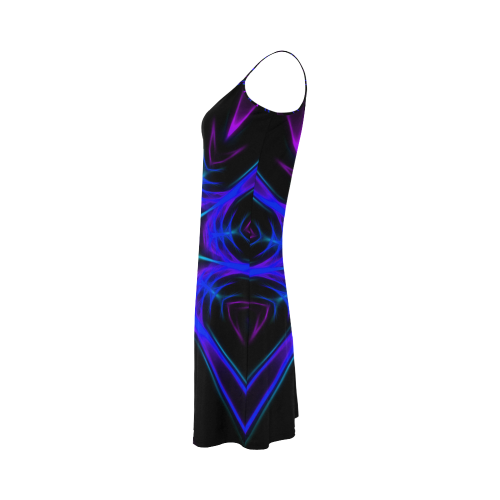 Purple Kaleidoscope Alcestis Slip Dress (Model D05)