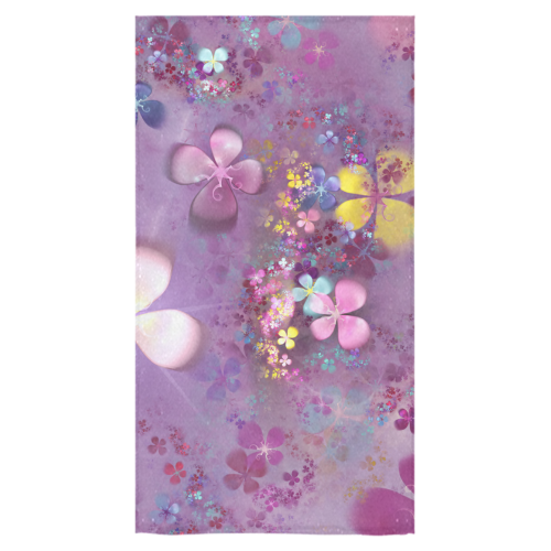 Modern abstract fractal colorful flower power Bath Towel 30"x56"