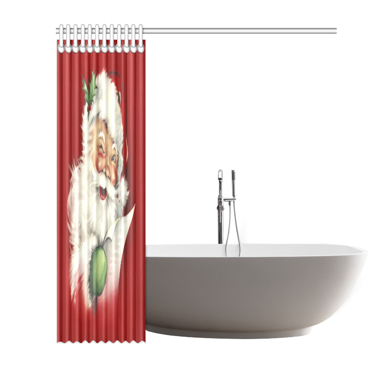 A beautiful vintage santa claus Shower Curtain 66"x72" ID D336744