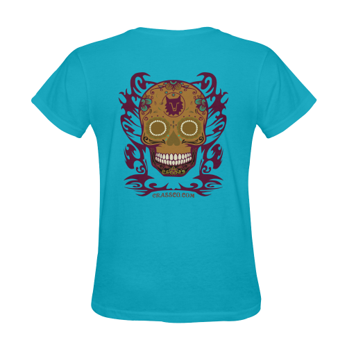 SKULL COLOR Sunny Women's T-shirt (Model T05)