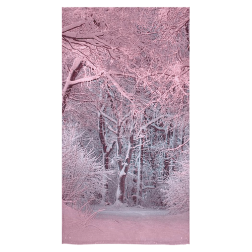 another winter wonderland  pink Bath Towel 30"x56"