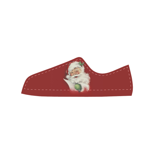 A beautiful vintage santa claus Women's Classic Canvas Shoes (Model 018)