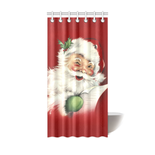 A beautiful vintage santa claus Shower Curtain 36"x72"