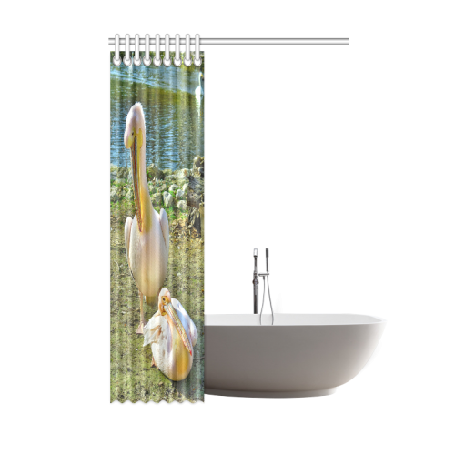 Motherly Pelican Love Shower Curtain 48"x72"