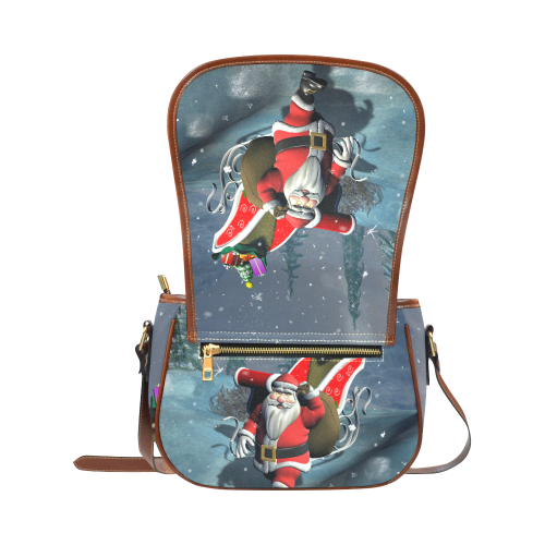 Christmas, Santa Claus Saddle Bag/Small (Model 1649) Full Customization