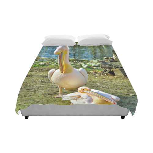 Motherly Pelican Love Duvet Cover 86"x70" ( All-over-print)