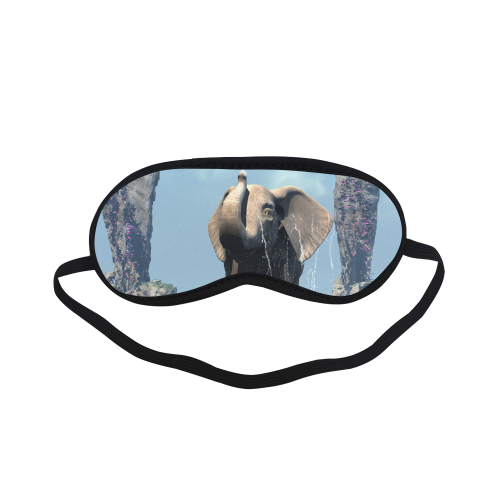 Elephant on a jetty Sleeping Mask