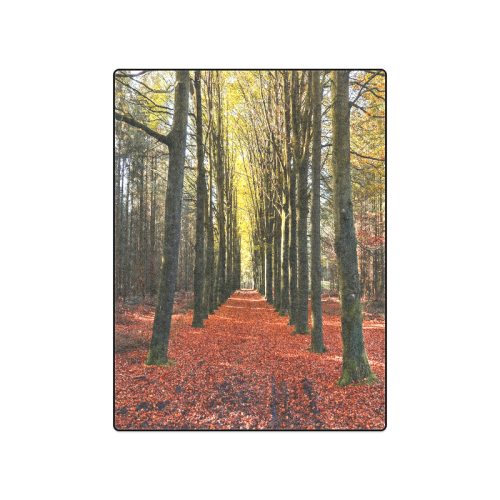 Autumn Forest Path Blanket 50"x60"