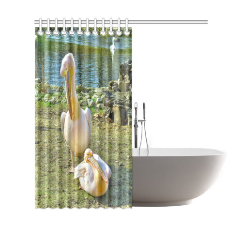 Motherly Pelican Love Shower Curtain 69"x70"