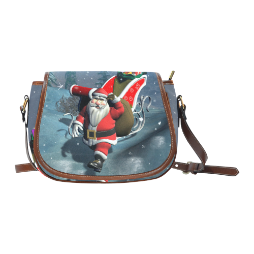 Christmas, Santa Claus Saddle Bag/Small (Model 1649) Full Customization