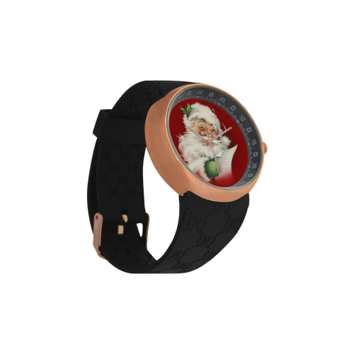 A beautiful vintage santa claus Men's Rose Gold Resin Strap Watch(Model 308)