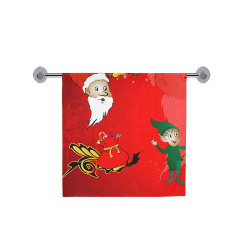 Funny christmas design Bath Towel 30"x56"