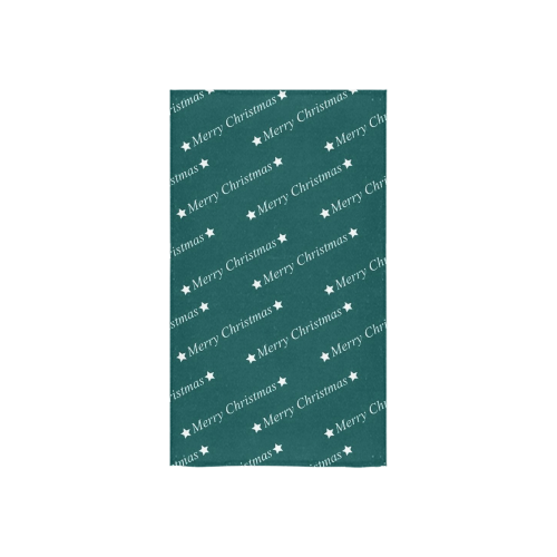 merry christmas,text turquoise Custom Towel 16"x28"