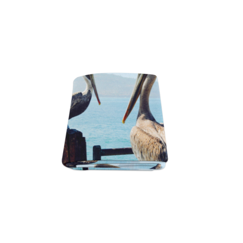Seaside Pelican Chat Blanket 40"x50"