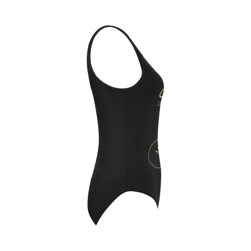 Black Gibson Les paul Custom Vest One Piece Swimsuit (Model S04)