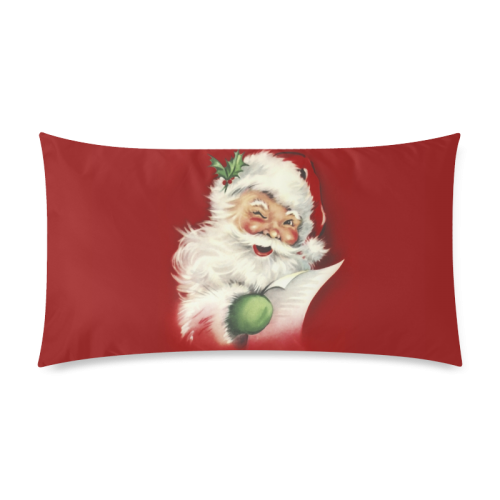 A beautiful vintage santa claus Custom Rectangle Pillow Case 20"x36" (one side)