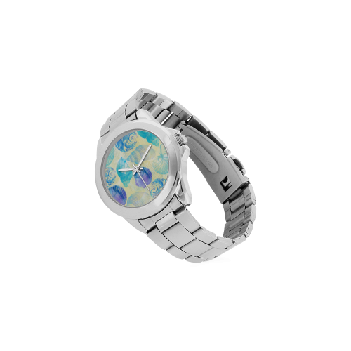 Seashells Unisex Stainless Steel Watch(Model 103)