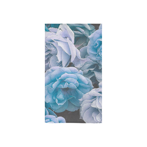 great garden roses blue Custom Towel 16"x28"