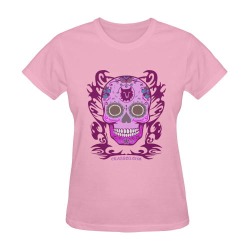 SKULL COLOR Sunny Women's T-shirt (Model T05)