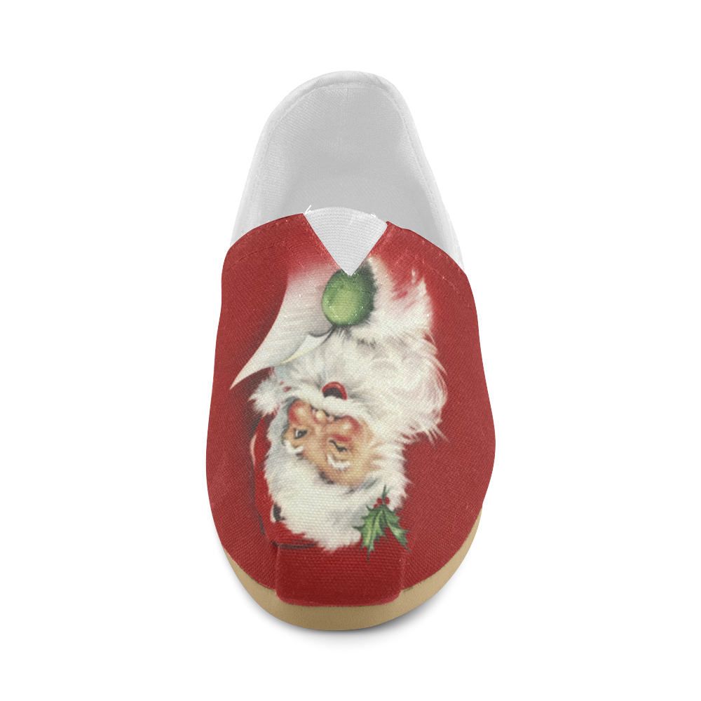 A beautiful vintage santa claus Unisex Casual Shoes (Model 004) ID