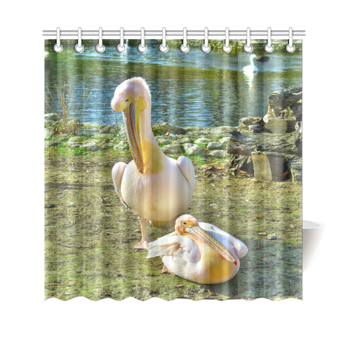 Motherly Pelican Love Shower Curtain 69"x70"