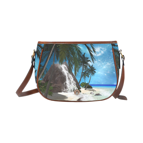 Seascape in the night Saddle Bag/Small (Model 1649) Full Customization