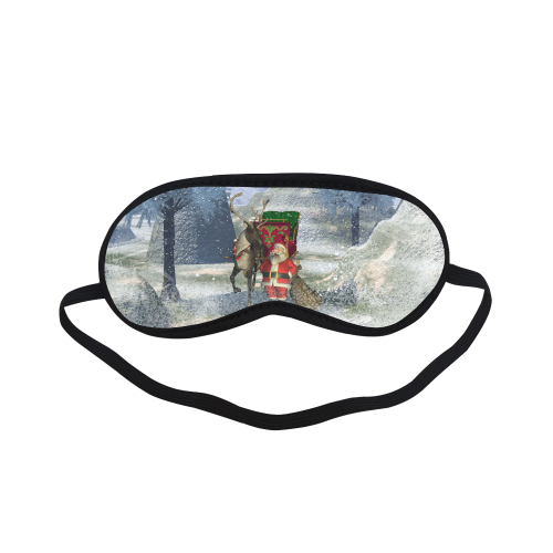 Santa Claus with reindeer Sleeping Mask