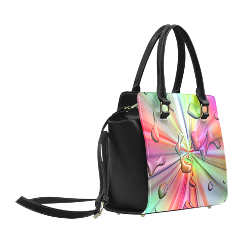 Rainbow Drops by Nico Bielow Classic Shoulder Handbag (Model 1653)