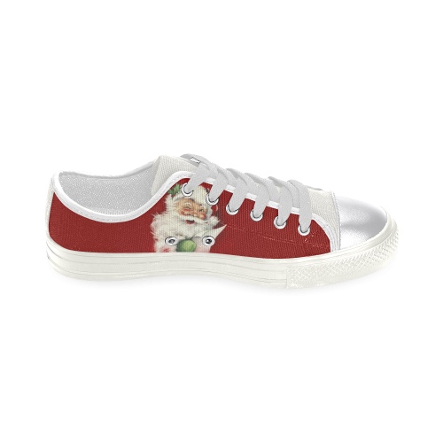 A beautiful vintage santa claus Women's Classic Canvas Shoes (Model 018)