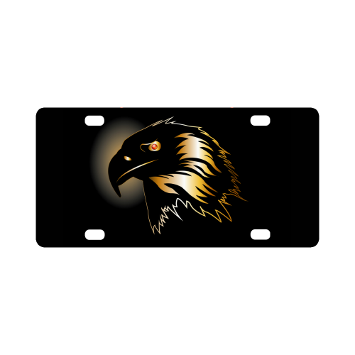 Eagle in gold and black Classic License Plate