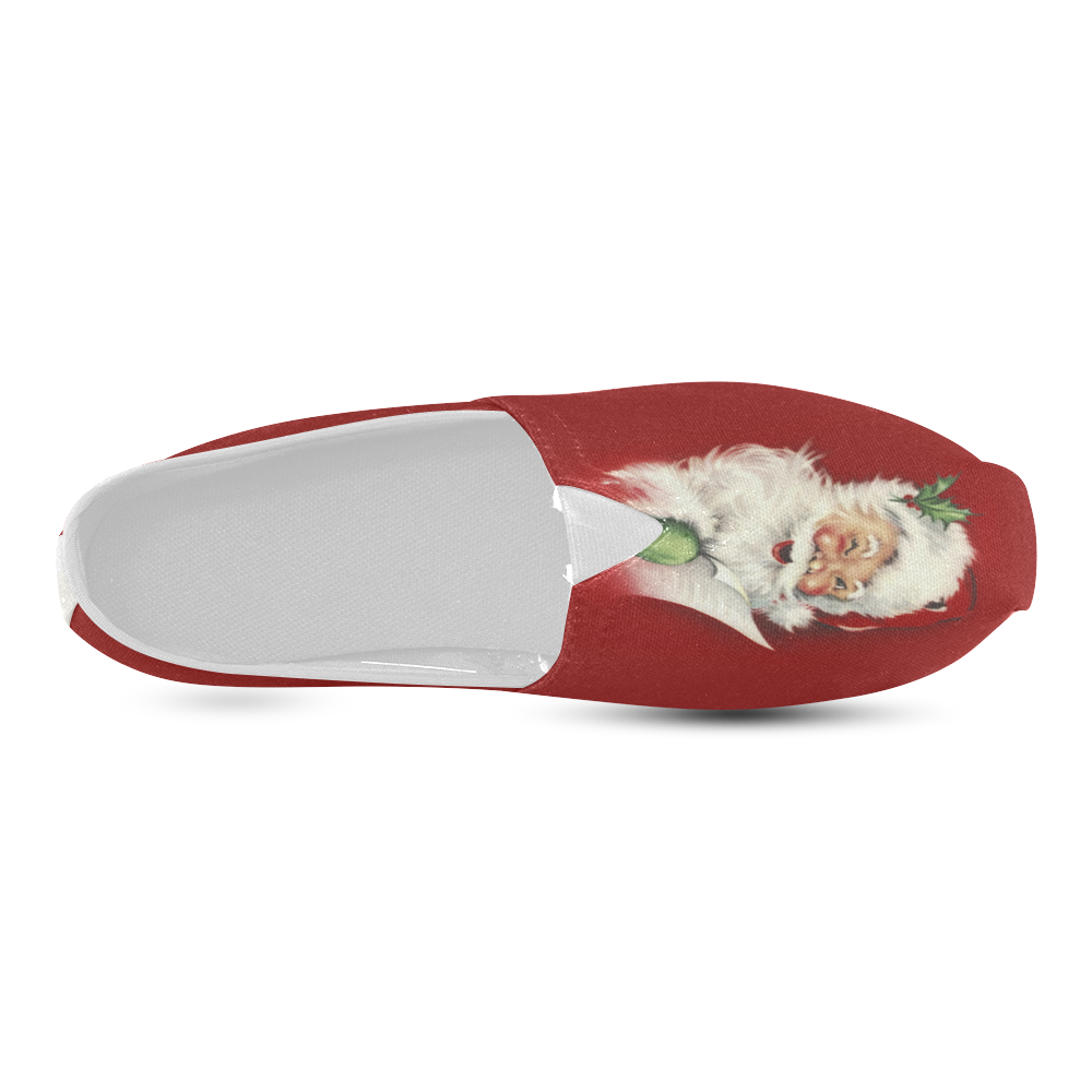 A beautiful vintage santa claus Unisex Casual Shoes (Model 004) ID