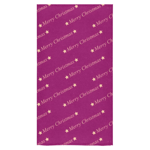 merry christmas,text,bordeaux Bath Towel 30"x56"