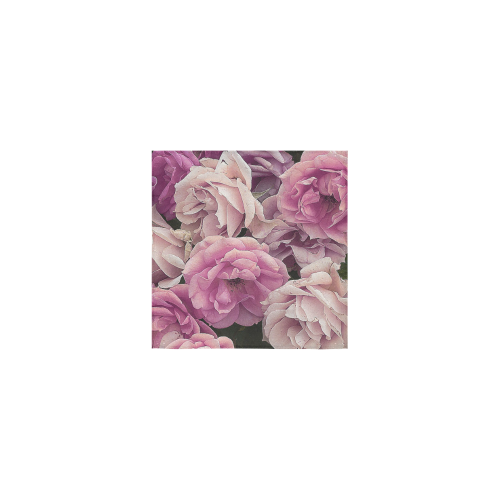 great garden roses pink Square Towel 13“x13”