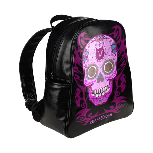 SKULLS PINKY 1-4 Multi-Pockets Backpack (Model 1636)