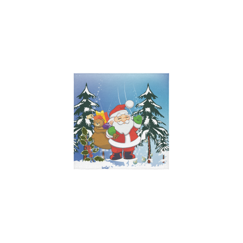 Cute Santa Claus Square Towel 13“x13”