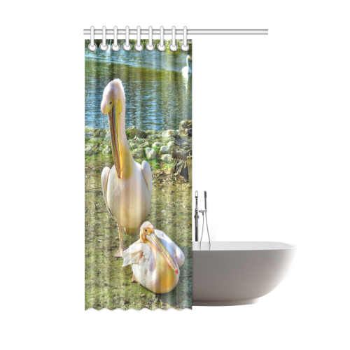 Motherly Pelican Love Shower Curtain 48"x72"