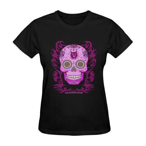 SKULL COLOR Sunny Women's T-shirt (Model T05)