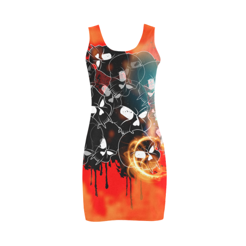 Awesome skulls Medea Vest Dress (Model D06)