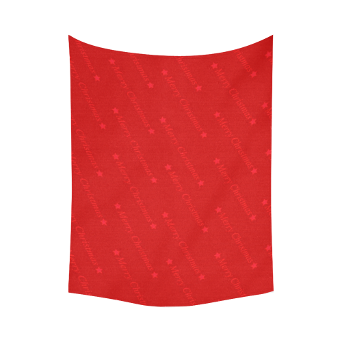 merry christmas,text red Cotton Linen Wall Tapestry 80"x 60"