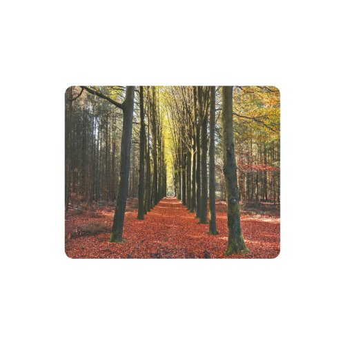 Autumn Forest Path Rectangle Mousepad