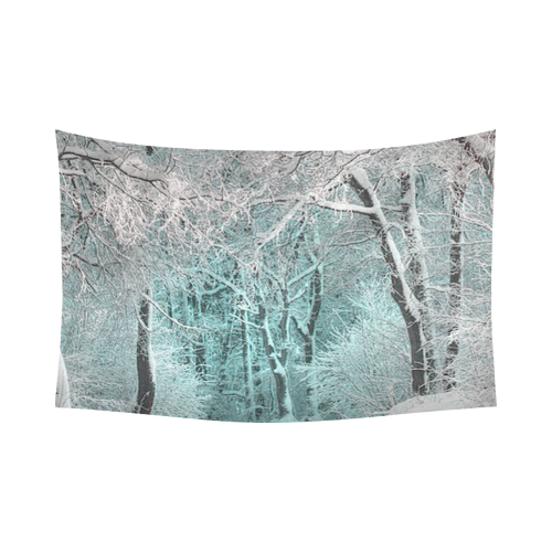 another winter wonderland  3 Cotton Linen Wall Tapestry 90"x 60"