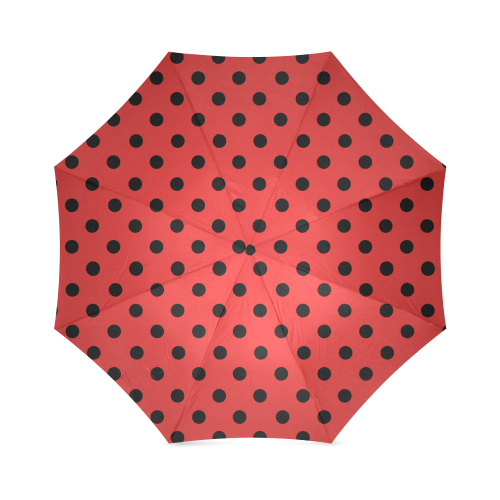 Ladybug Polka Dots Foldable Umbrella (Model U01)