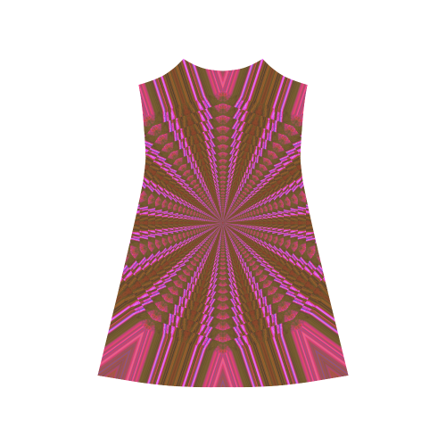 Neon Pink Alcestis Slip Dress (Model D05)