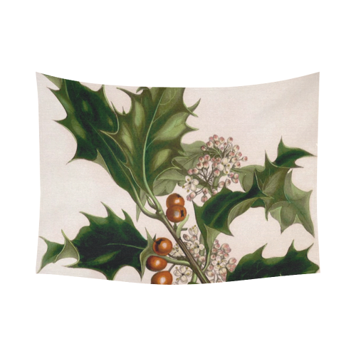 holly berrie 2 Cotton Linen Wall Tapestry 80"x 60"