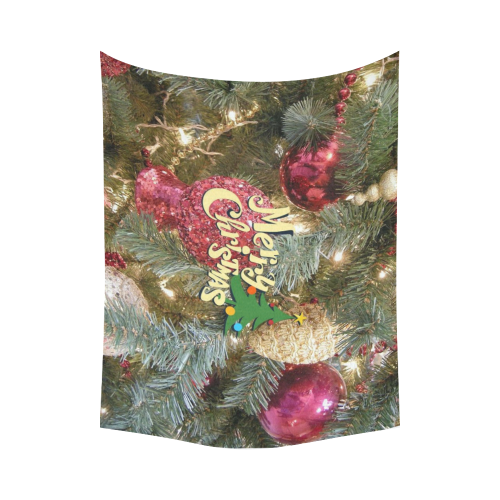 merry christmas 5152 Cotton Linen Wall Tapestry 80"x 60"