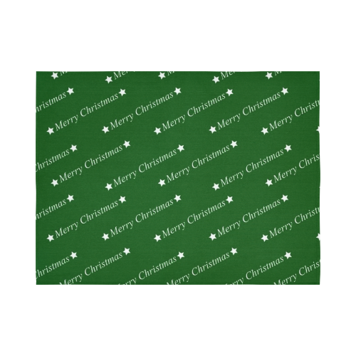 merry christmas,text,green Cotton Linen Wall Tapestry 80"x 60"